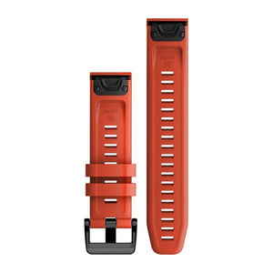 QuickFit® 22 klockarmband, Flame Red silikon – Garmin