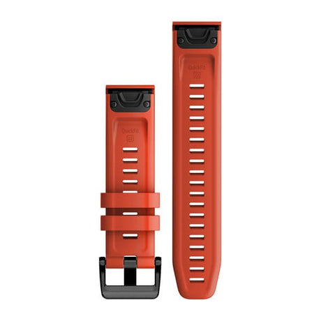 QuickFit® 22 klockarmband, Flame Red silikon – Garmin