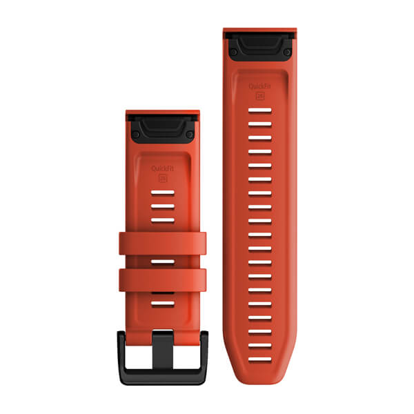 QuickFit® 26 klockarmband Flame Red silikon – Garmin