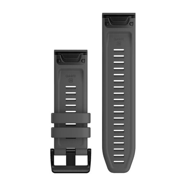 QuickFit® 26 klockarmband Slate Grey silikon – Garmin