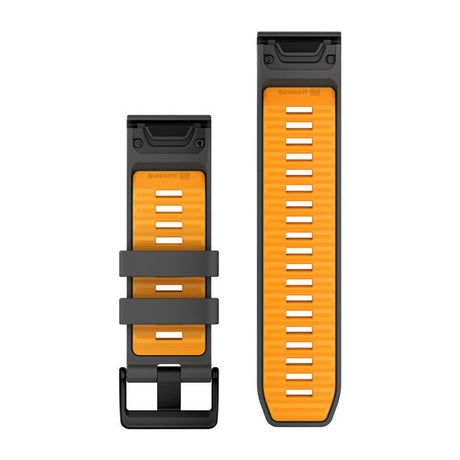 QuickFit® 26 Armband Graphite/Spark Orange Silikon – Garmin