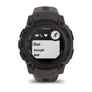 Instinct® E – 40 mm, Svart med Charcoal rem – Garmin