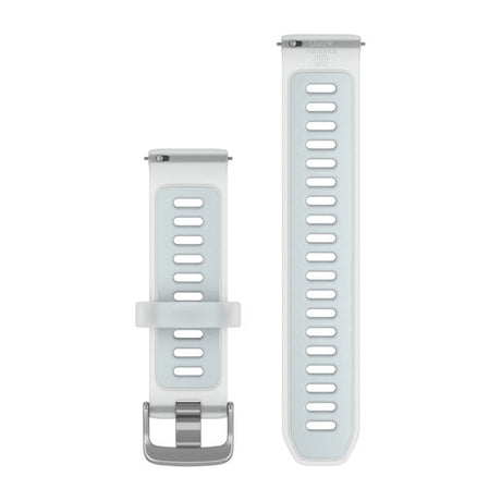 Snabbfäste Remmar (20 mm), Genomskinlig Whitestone/Cloud Blue Med Silverfärgad Hårdvara – Garmin