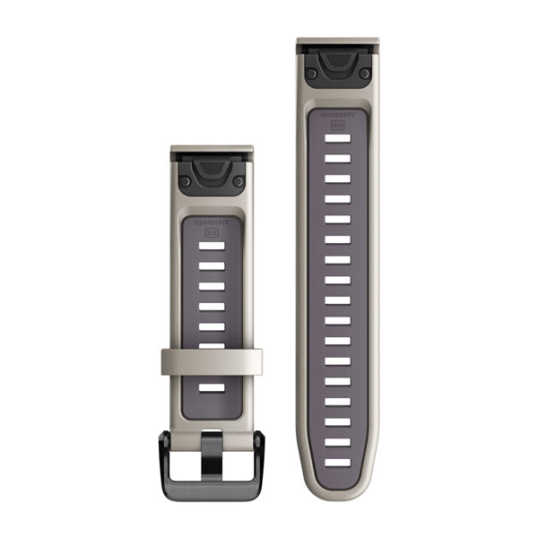 QuickFit® 20 Klockarmband Light Sand/Deep Orchid Silikon – Garmin