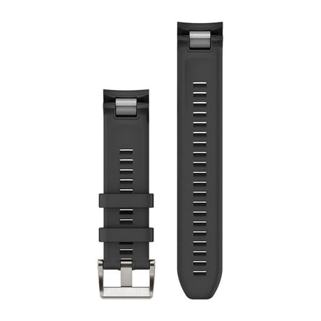 QuickFit® 22 Klockarmband, Svart silikonarmband – Garmin