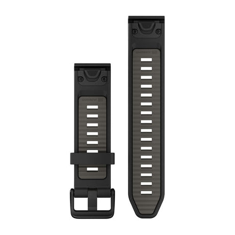 QuickFit® 20 Armband, Svart/Pebble Grey Silikon – Garmin
