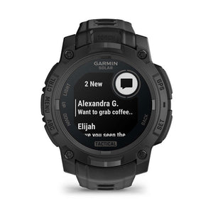 Instinct® 3 – 45 mm, Solar, Tactical Edition, Svart med Svart rem – Garmin