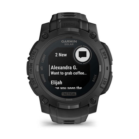 Instinct® 3 – 45 mm, Solar, Tactical Edition, Svart med Svart rem – Garmin