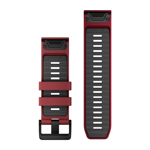 QuickFit® 26 Armband Marsala/Graphite Silikon – Garmin