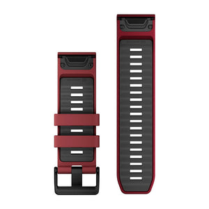 QuickFit® 26 Armband Marsala/Graphite Silikon – Garmin