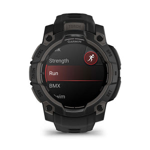 Instinct® 3 – 45 mm, AMOLED, Svart med Svart Rem – Garmin