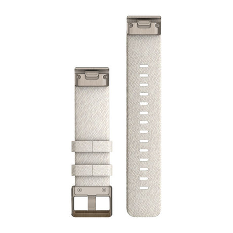 QuickFit® 20 Klockarmband, Crème Melange Nylon, Soft Gold Hardware – Garmin