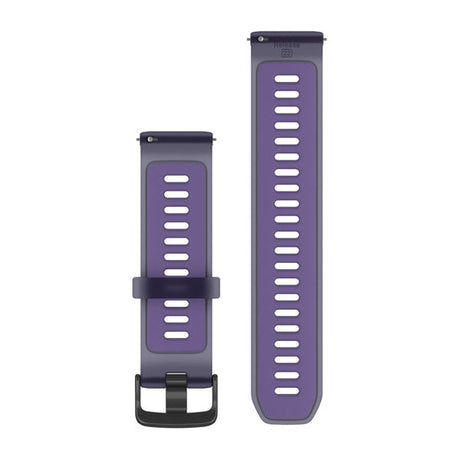 Snabbfäste Remmar (22 mm), Genomskinlig Imperial Purple/Indigo Med Slate Hardware – Garmin