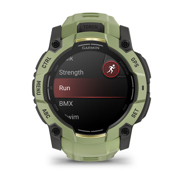 Instinct® 3 – 50 mm, AMOLED, Fern Green med Fern Green-rem – Garmin