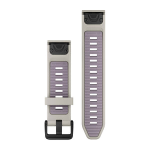 QuickFit® 20-armband, Fog Grey/Lavender silikon – Garmin
