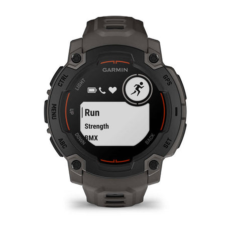 Instinct® E – 45 mm, Svart med Charcoal rem – Garmin