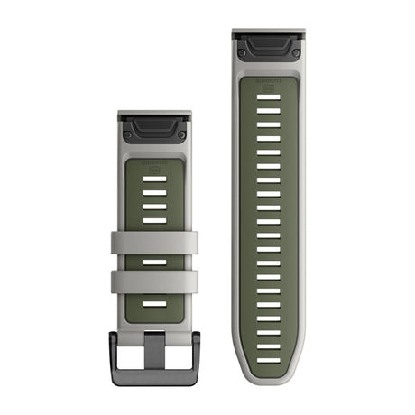 QuickFit® 26 klockarmband Fog Gray/Moss Silikon – Garmin