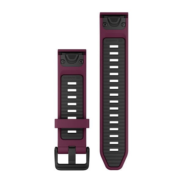 QuickFit® 20 Remmar, Merlot/Graphite Silikon – Garmin
