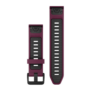 QuickFit® 20 Remmar, Merlot/Graphite Silikon – Garmin
