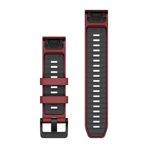 QuickFit® 22 Armband Marsala/Graphite Silikon – Garmin