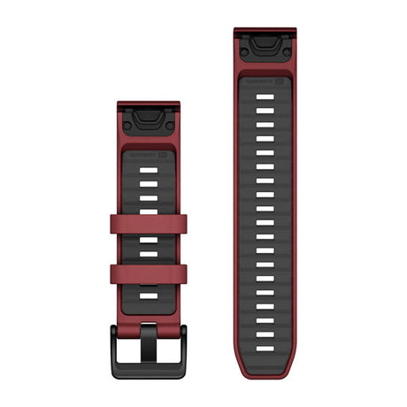QuickFit® 22 Armband Marsala/Graphite Silikon – Garmin