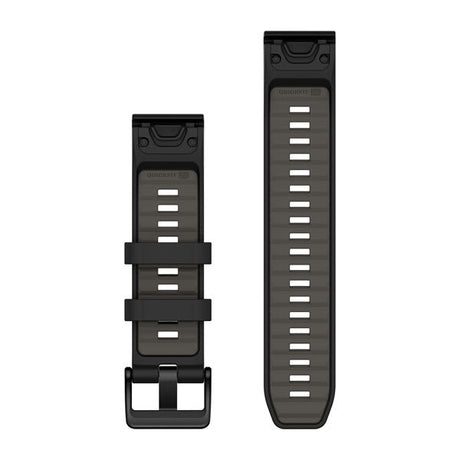 QuickFit® 22 Armband Svart/Pebble Grey Silikon – Garmin