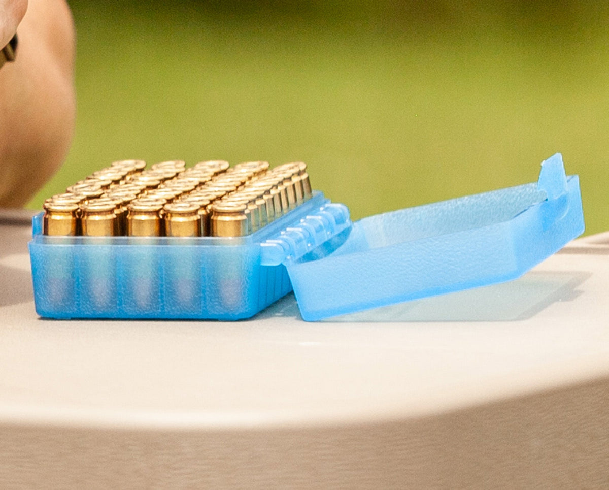 MTM patronbox för pistolammunition Kal. 9mm – 50 st. färg: klargrön