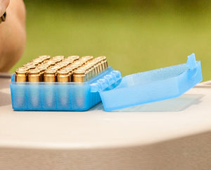 MTM patronbox för pistolammunition Kal. 9mm – 50 st. färg: klargrön