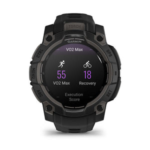 Instinct® 3 – 45 mm, AMOLED, Svart med Svart Rem – Garmin