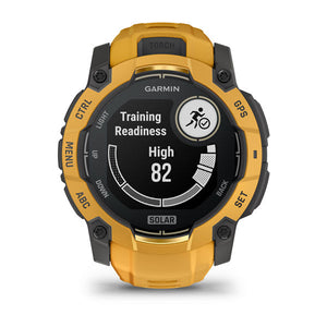 Instinct® 3 – 50 mm, Solar, Sunburst med Sunburst/Grey rem – Garmin