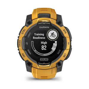 Instinct® 3 – 45 mm, Solar, Sunburst med Sunburst/Grå rem – Garmin