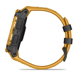 Instinct® 3 – 50 mm, Solar, Sunburst med Sunburst/Grey rem – Garmin