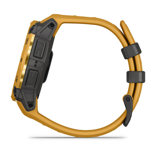 Instinct® 3 – 45 mm, Solar, Sunburst med Sunburst/Grå rem – Garmin