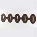 Monteringsplatta för 5 bockar horisontell oval / Corten - Torp Solution