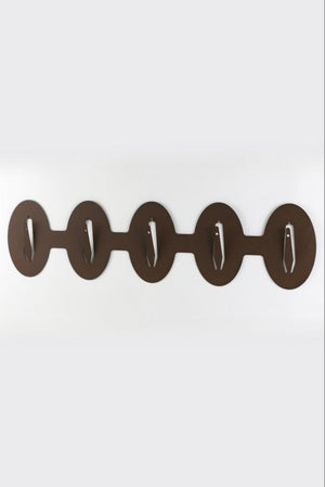 Monteringsplatta för 5 bockar horisontell oval / Corten - Torp Solution