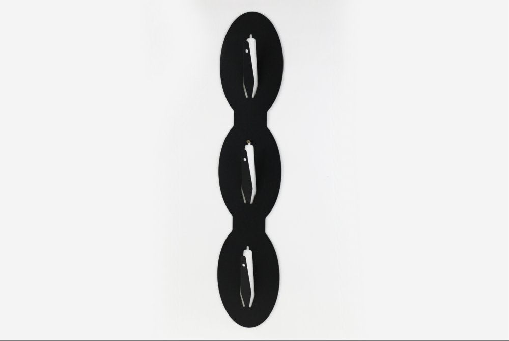 Monteringsplatta för 3 bockar vertikal oval - 3 / Svart - Torp Solution