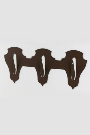 Troféplatta för 3 bockar liggande - classic / Corten - Torp Solution