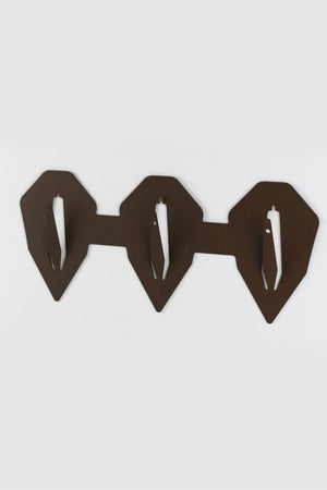 Uppsatsplatta för 3 bockar Horisontell diamond / Corten - Torp Solution