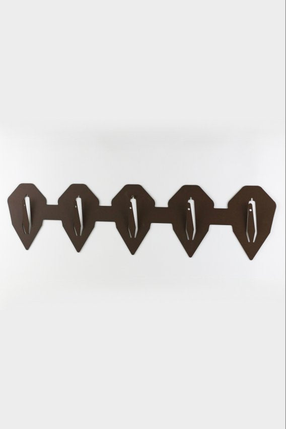 Monteringsplatta för 5 bockar horisontell diamant / Corten - Torp Solution