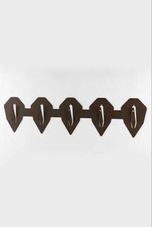 Monteringsplatta för 5 bockar horisontell diamant / Corten - Torp Solution
