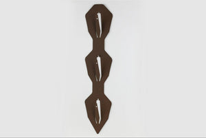 Monteringsplatta för 3 bockar vertikal diamant / Corten - Torp Solution